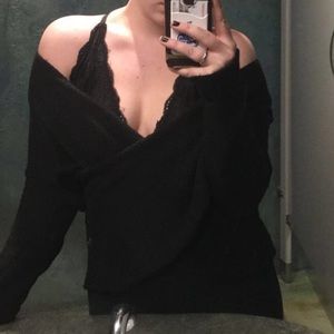 Knitt off the shoulder sweater